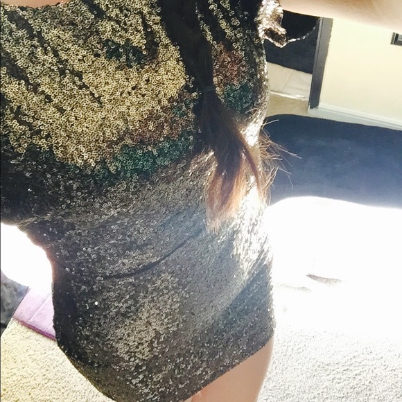Sexy gold sequin Dress - Picture 1 of 5